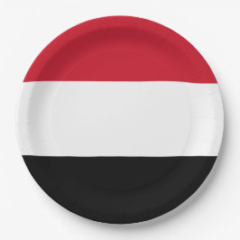 Jemen-Flagge Pappteller