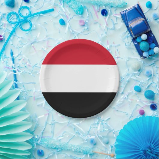 Jemen-Flagge Pappteller (Party)