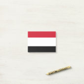 Jemen-Flagge Post-it Klebezettel (Auf Schreibtisch)