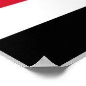 Jemen - Flagge - Poster (Ecke)