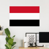 Jemen-Flagge Poster (Heimbüro)