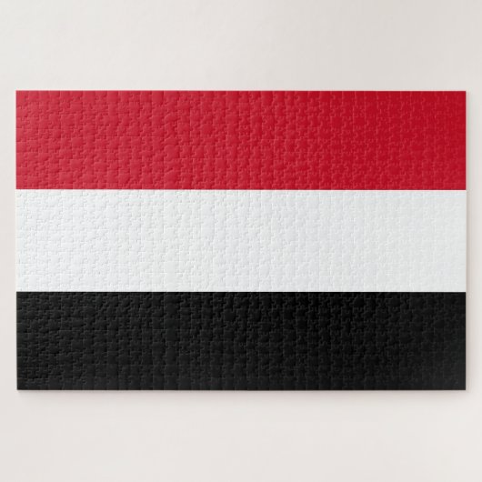 Jemen-Flagge Puzzle (Horizontal)