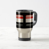 Jemen-Flagge Reisebecher (VorderseiteRechts)