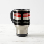 Jemen-Flagge Reisebecher (Vorderseite Links)