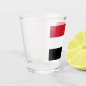Jemen-Flagge Schnapsglas (Links)
