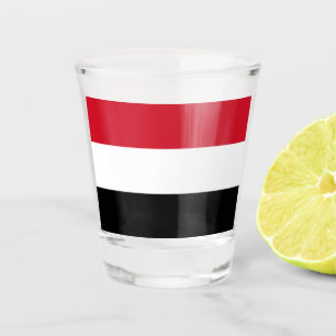 Jemen-Flagge Schnapsglas