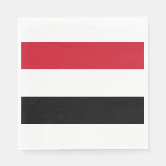Jemen-Flagge Serviette (Vorderseite)