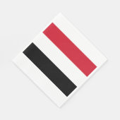 Jemen-Flagge Serviette (Ecke)