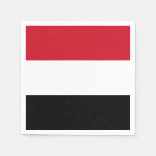 Jemen-Flagge Serviette (Vorderseite)