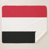 Jemen-Flagge Sherpadecke (Vorderseite (Horizontal))