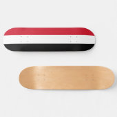 Jemen-Flagge Skateboard (Horizontal)