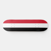 Jemen-Flagge Skateboard (Horizontal)