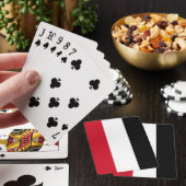 Jemen-Flagge Spielkarten (In Situ)