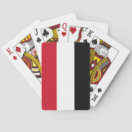 Jemen-Flagge Spielkarten