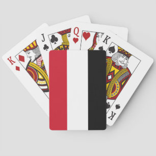 Jemen-Flagge Spielkarten