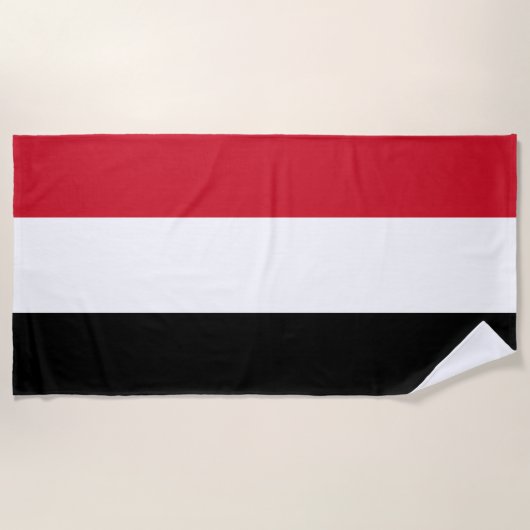Jemen-Flagge Strandtuch (Vorderseite)