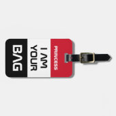 Jemen-Flagge und Jemeniten, Reise/Personalisierte Gepäckanhänger (Vorderseite horizontal)