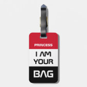 Jemen-Flagge und Jemeniten, Reise/Personalisierte Gepäckanhänger (Rückseite vertikal)