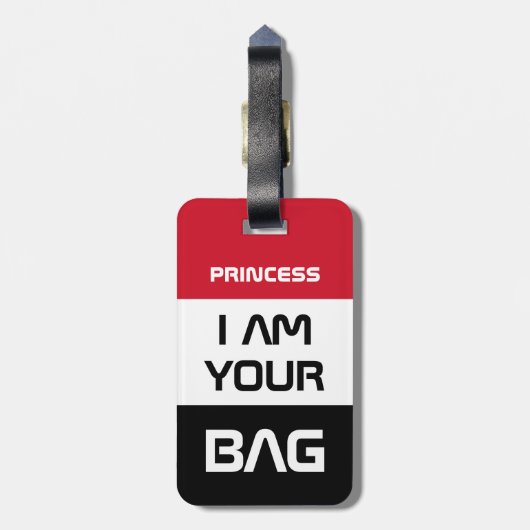 Jemen-Flagge und Jemeniten, Reise/Personalisierte Gepäckanhänger (Rückseite vertikal)