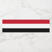 Jemen-Flagge Wasserflaschenetikett (Einzelnes Label)