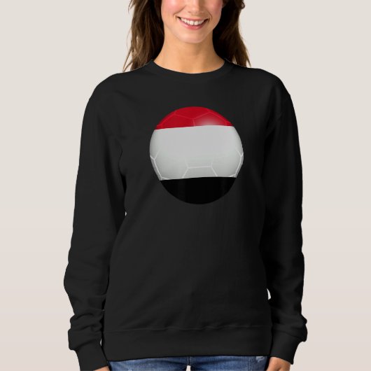 Jemen Futbol-Flagge Sweatshirt (Vorderseite)