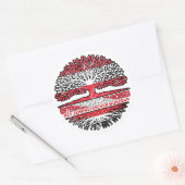 Jemen Jemenitisch Österreichisch Baum Runder Aufkleber (Umschlag)