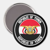 Jemen-RundEmblem Magnet (Vorderseite/Rückseite)