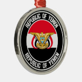 Jemen-RundEmblem Ornament Aus Metall (Rechts)