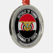 Jemen-RundEmblem Ornament Aus Metall (Rechts)