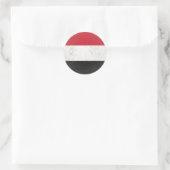 Jemen Runder Aufkleber (Tasche)