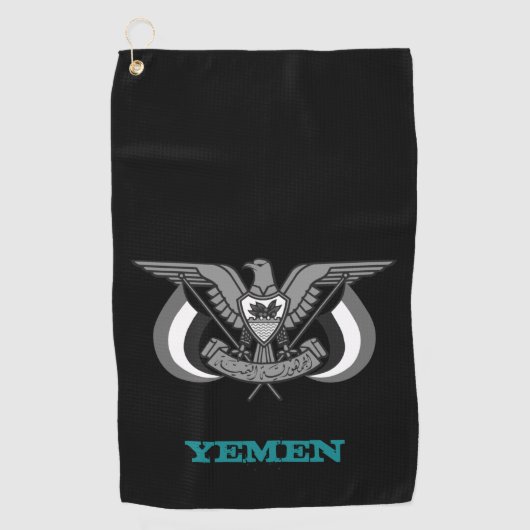 Jemen und Jemeniten zum Golfen Golfhandtuch (Vorderseite)
