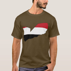Jemenflaggenkarte T-Shirt