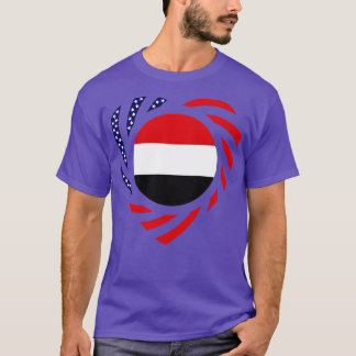 Jemenitisch-amerikanische multinationale patriotis T-Shirt