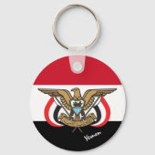 Jemenitische Flagge & Jemen - Urlaub, Patrioten/Sp Schlüsselanhänger (Vorderseite)