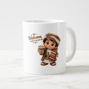 Jemenitische Kaffeeshop-Willkommens-Tasse - Tradit Jumbo-Tasse