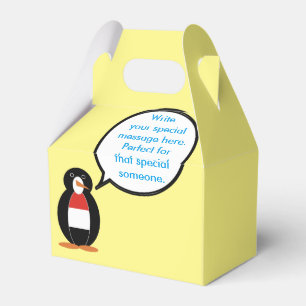 Jemenitische sprechende Frau Pinguin Personalisier Geschenkschachtel