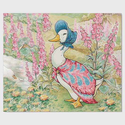 Jemima Puddle Duck am See Geschenkpapier (Flach)