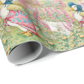 Jemima Puddle Duck am See Geschenkpapier (Rolleneckpunkt)