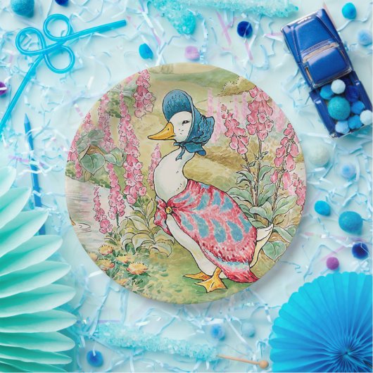 Jemima Puddle Duck am See Pappteller (Party)