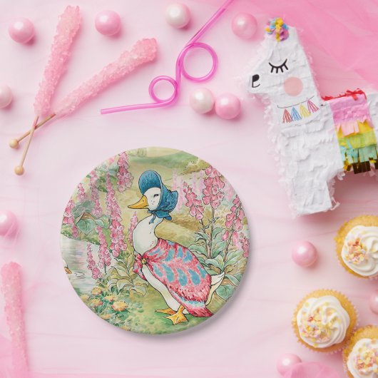 Jemima Puddle Duck am See Pappteller (Party)
