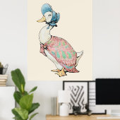 Jemima Puddle Duck Beige Background Poster (Heimbüro)
