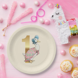 Jemima Puddle Duck Erster Geburtstag Pappteller