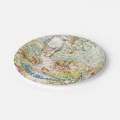 Jemima Puddle Duck Erster Geburtstag Pappteller (Schrägansicht)