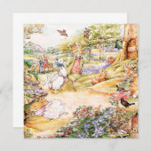 Jemima Puddle Duck geht mit Herrn Fox spazieren Einladung (Vorne/Hinten)