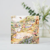 Jemima Puddle Duck geht mit Herrn Fox spazieren Einladung (Stehend Vorderseite)