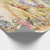 Jemima Puddle Duck geht mit Herrn Fox spazieren Geschenkpapier (Ecke)