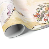 Jemima Puddle Duck geht mit Herrn Fox spazieren Geschenkpapier (Rolleneckpunkt)