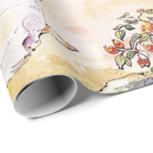 Jemima Puddle Duck geht mit Herrn Fox spazieren Geschenkpapier (Rolleneckpunkt)