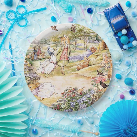 Jemima Puddle Duck geht mit Herrn Fox spazieren Pappteller (Party)