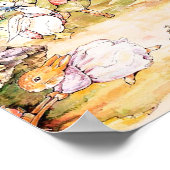 Jemima Puddle Duck geht mit Herrn Fox spazieren Poster (Ecke)